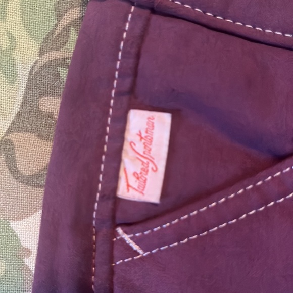 THE TAILORED SPORTMAN English Riding Pant Size 24 Equestrian Flat Front Leather - Picture 6 of 16